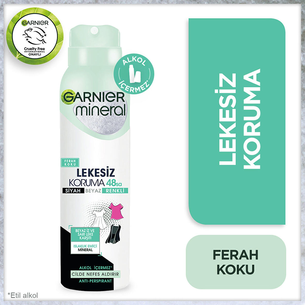 Garnier Mineral Lekesiz Koruma Sprey Deodorant 150 ml