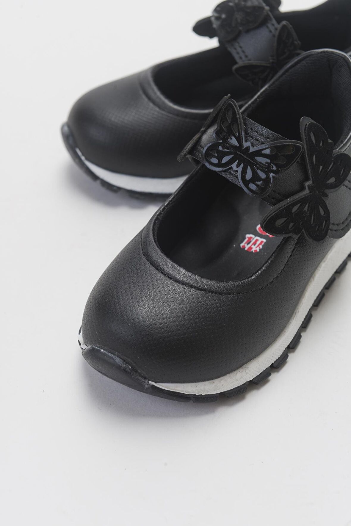 Mnpc  Kız Çocuk Siyah Suni Deri Çocuk Babet