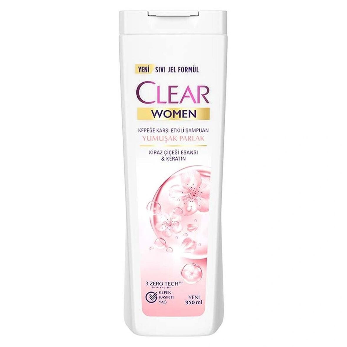 Clear Women Yumuşak ve Parlak Kiraz Çiçeği Kepeğe Karşı Şampuan 350 ml