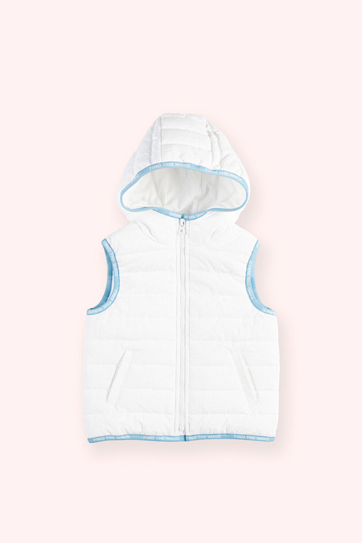 Erkek Çocuk Micro Yelek Beyaz