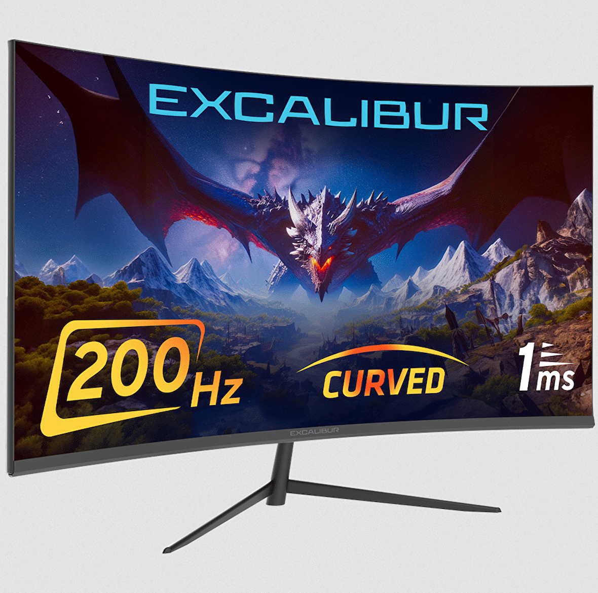 Casper Excalibur M.E238FHD-G 23.8" 200HZ 1MS 300NIT (HDMI+Display Port) Curved Freesync + G-Sync FHD Monitör