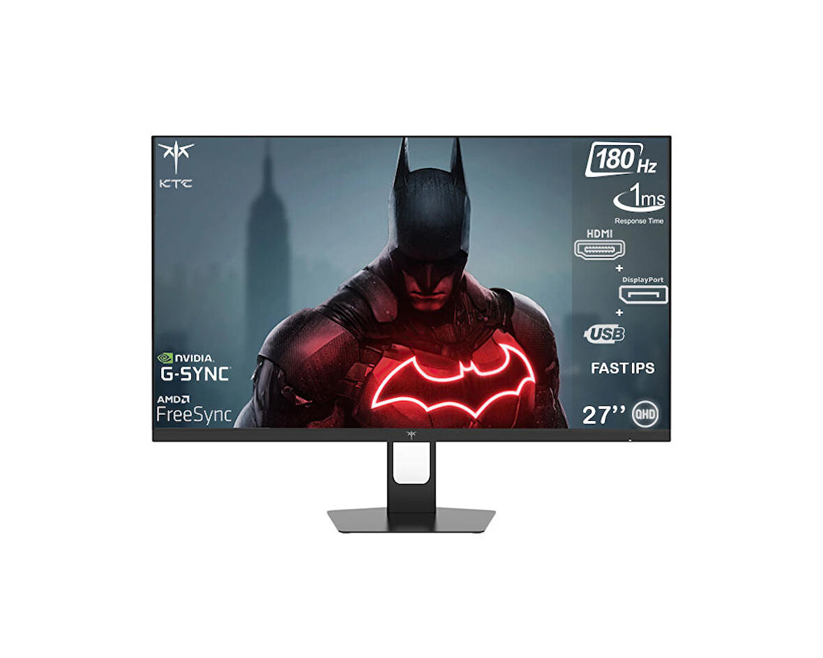 KTC H27T22C 27'' H27T22C 180Hz 1ms (Hdmı+Displayport) 2560 x 1440 Freesync Fast IPS Flat Monitör