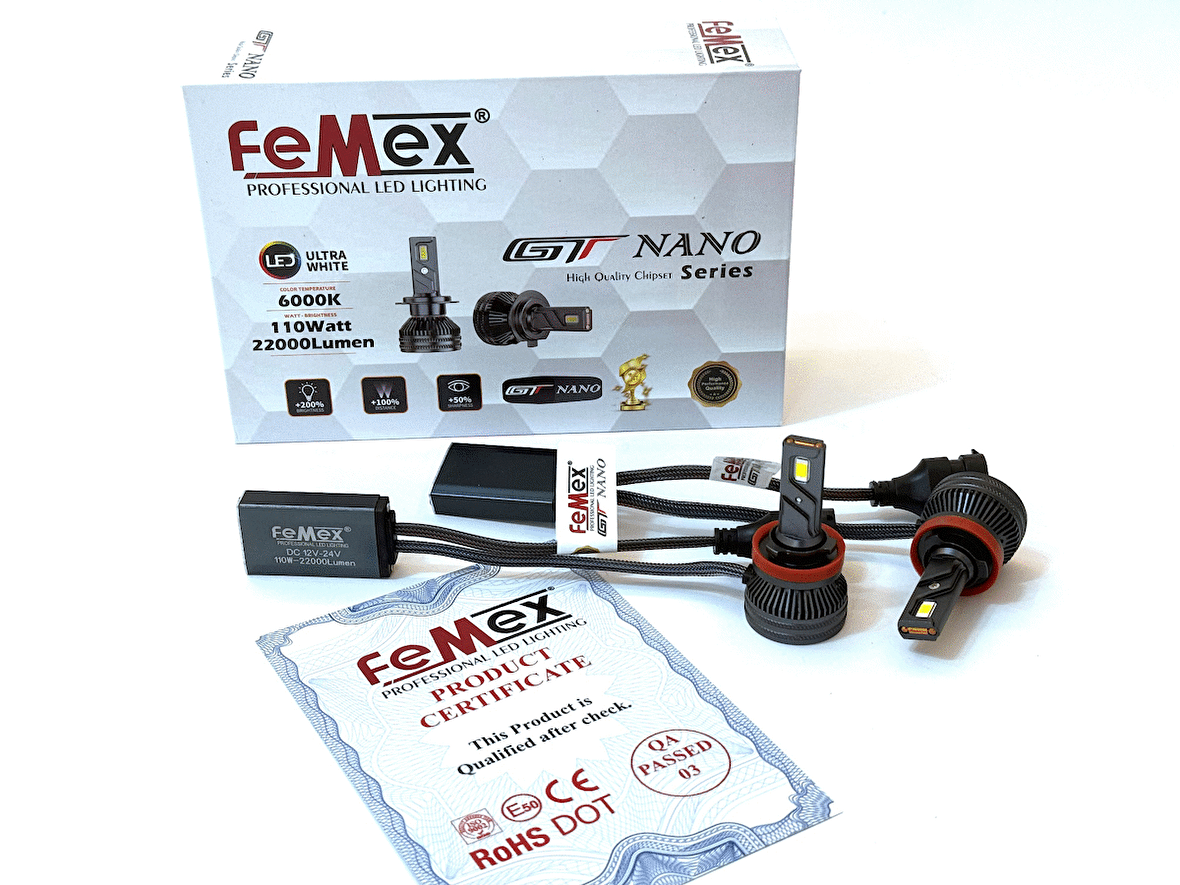 FEMEX GT NANO Pro Csp LEXTAR H8/11 Led Xenon Led Headlight