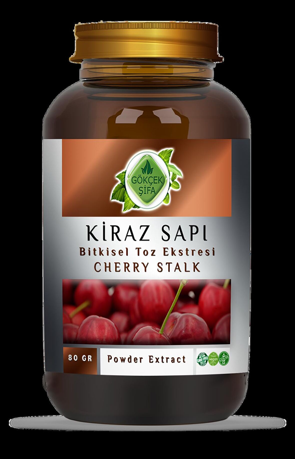 Kiraz Sapı Toz Ekstresi 100 Gr. Cam Kavanoz