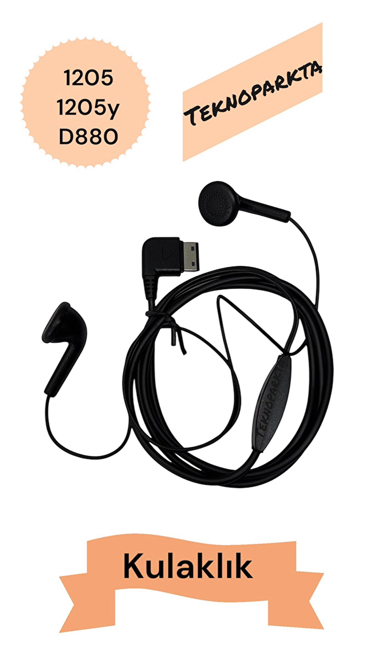 Samsung UYUMLU Tuşlu Asker Telefon Kulaklık D880 1205 1205y Kulaklık Uyumlu Kulaklık