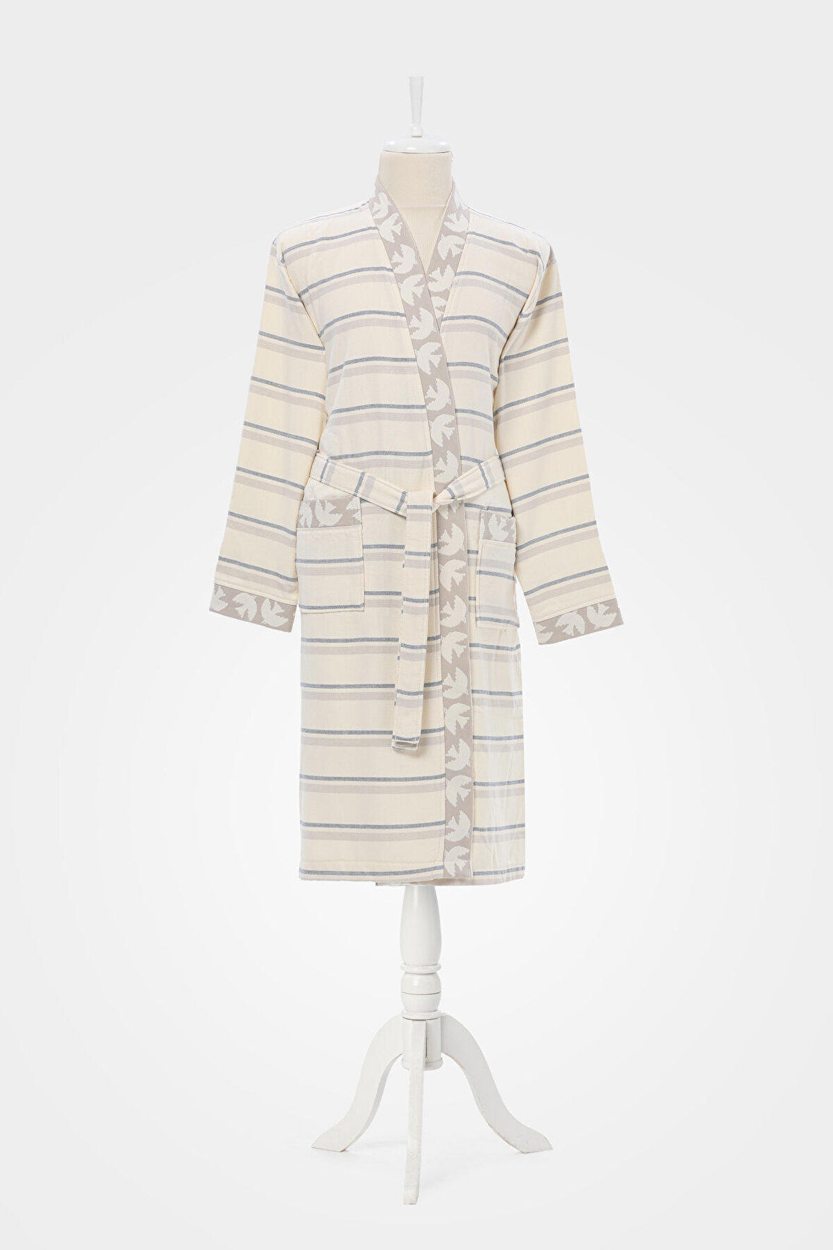 Özdilek Birds Peştamal Kimono Bornoz S/M Beden