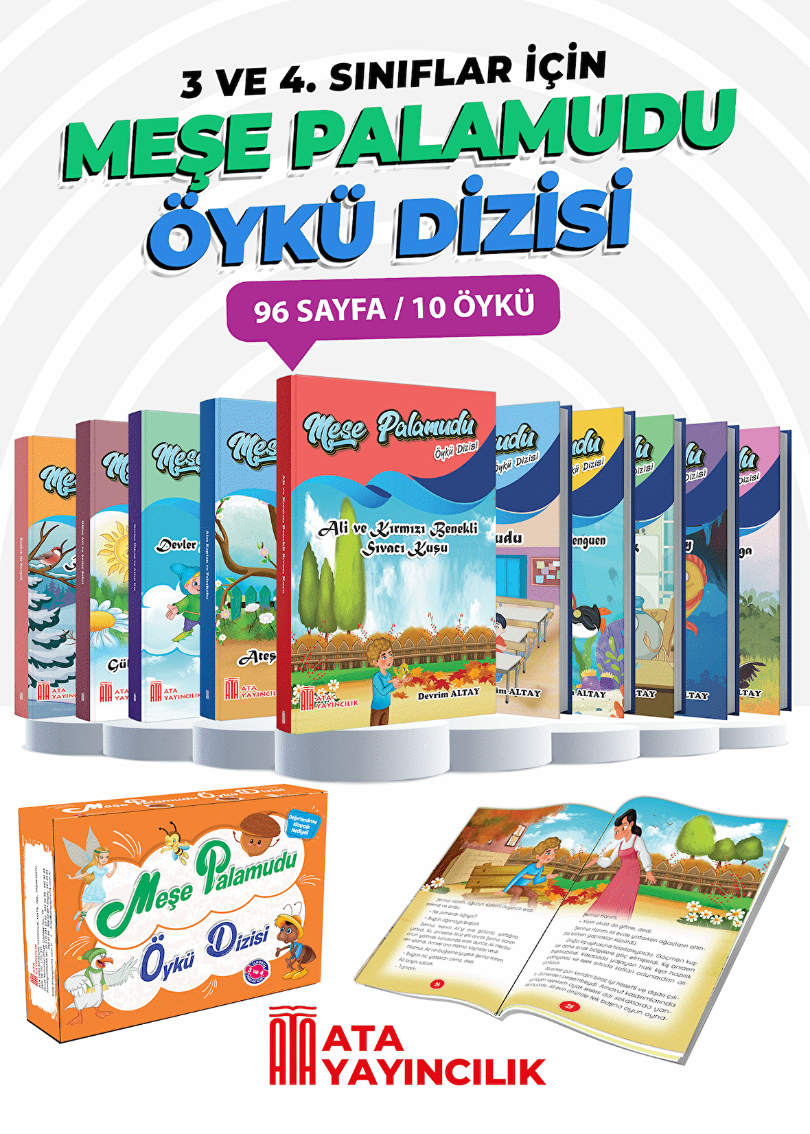Ata Yayınları Meşe Palamudu Öykü Dizisi 10'lu Set