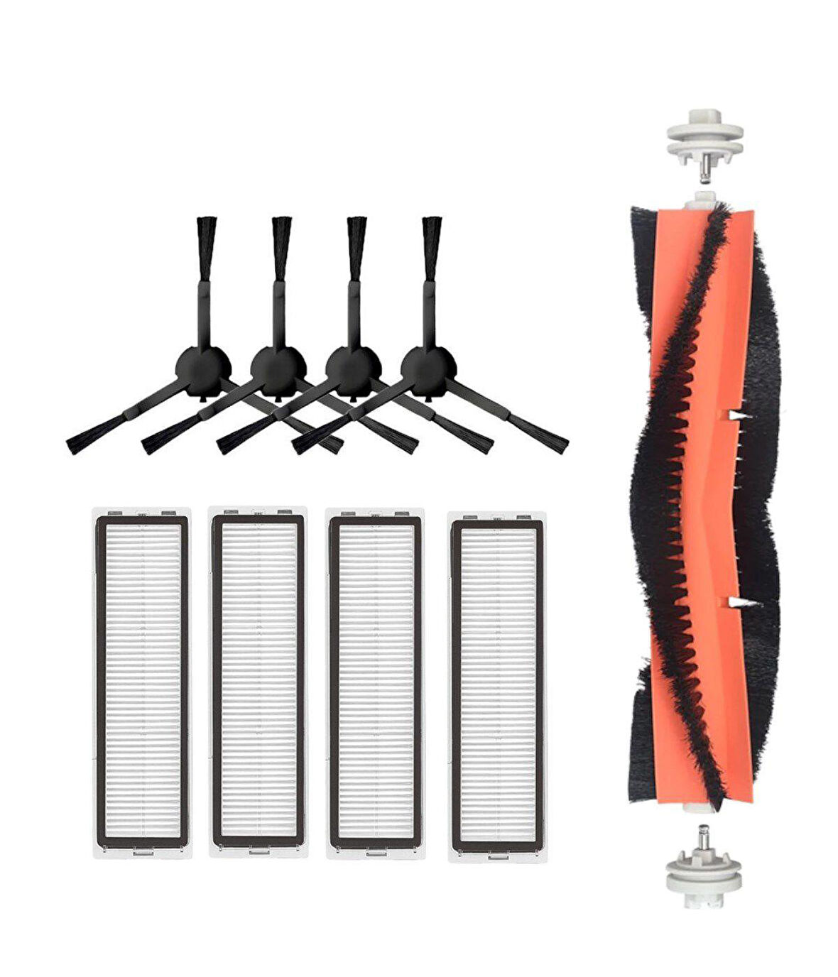 Dreame D9 Max Uyumlu Yedek Mopsuz Fırça Hepa Filtre Mop Seti-9 Parça