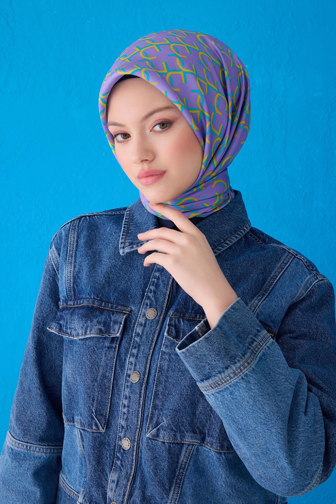 Saf İpek Eşarp 4102D (Twill İpek)