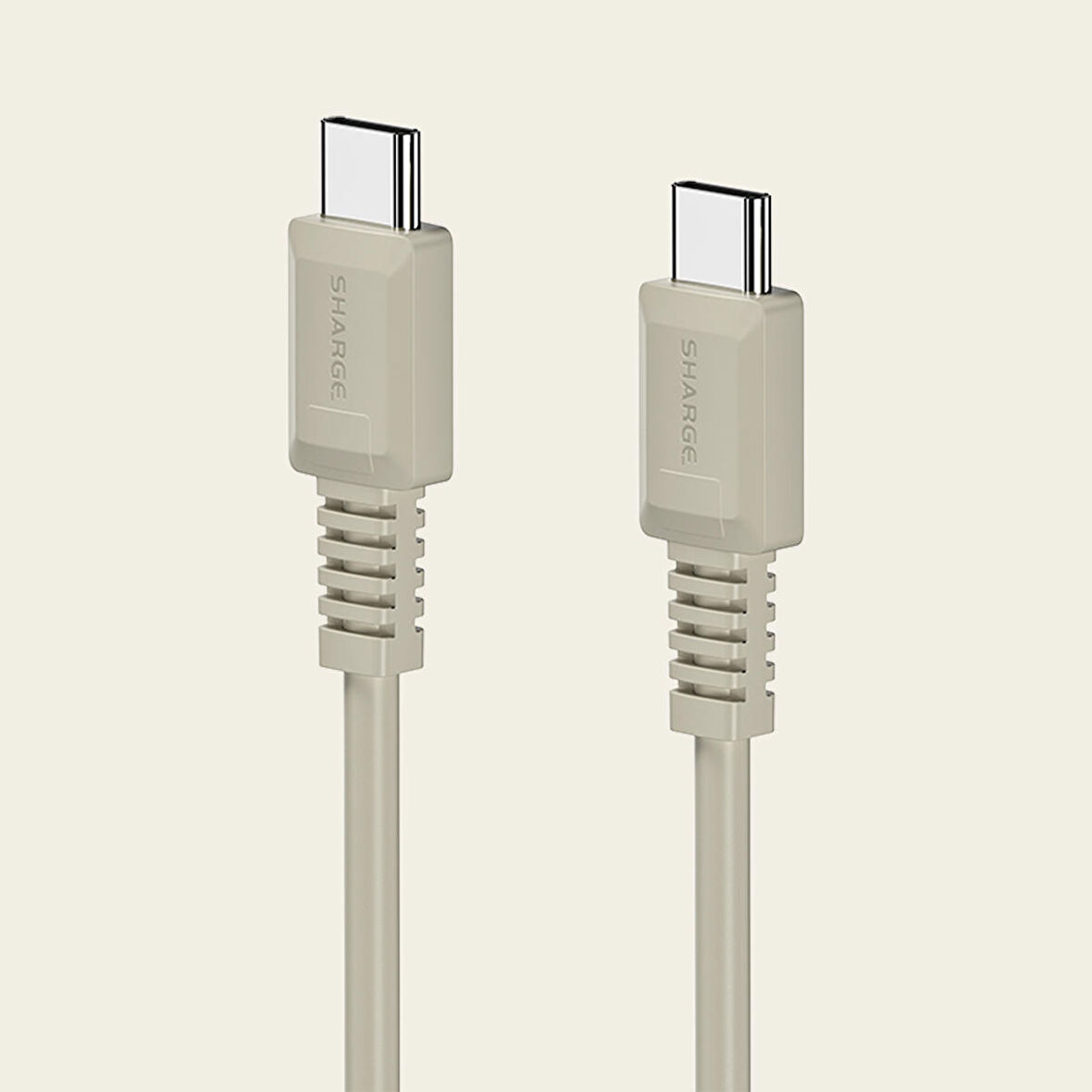 Sharge Retro USB-C to USB-C 100W Hızlı Şarj Kablosu