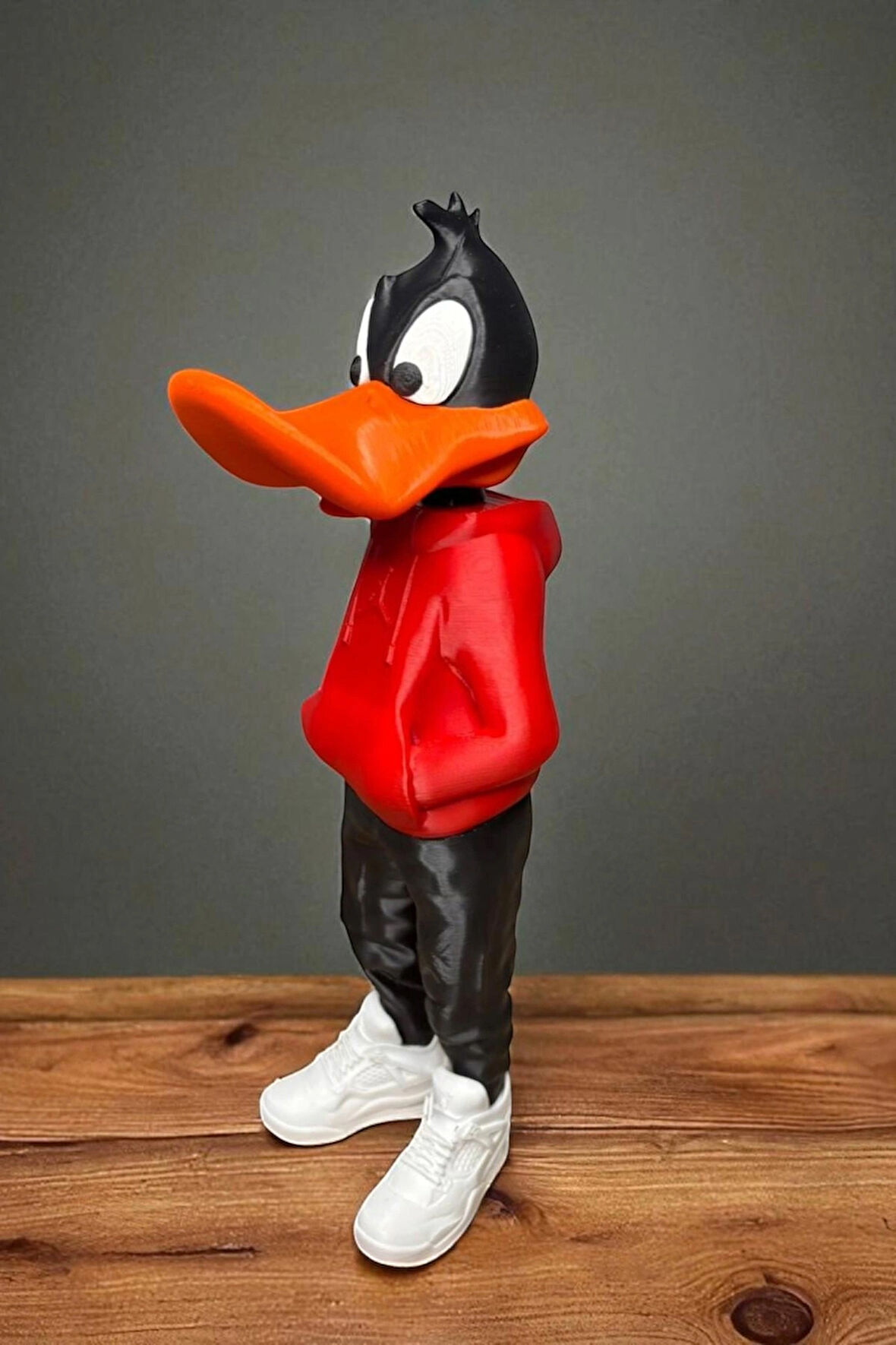 26 CM 3D baskı Daffy Duck figürü, Looney Tunes figür, çizgi film figürü