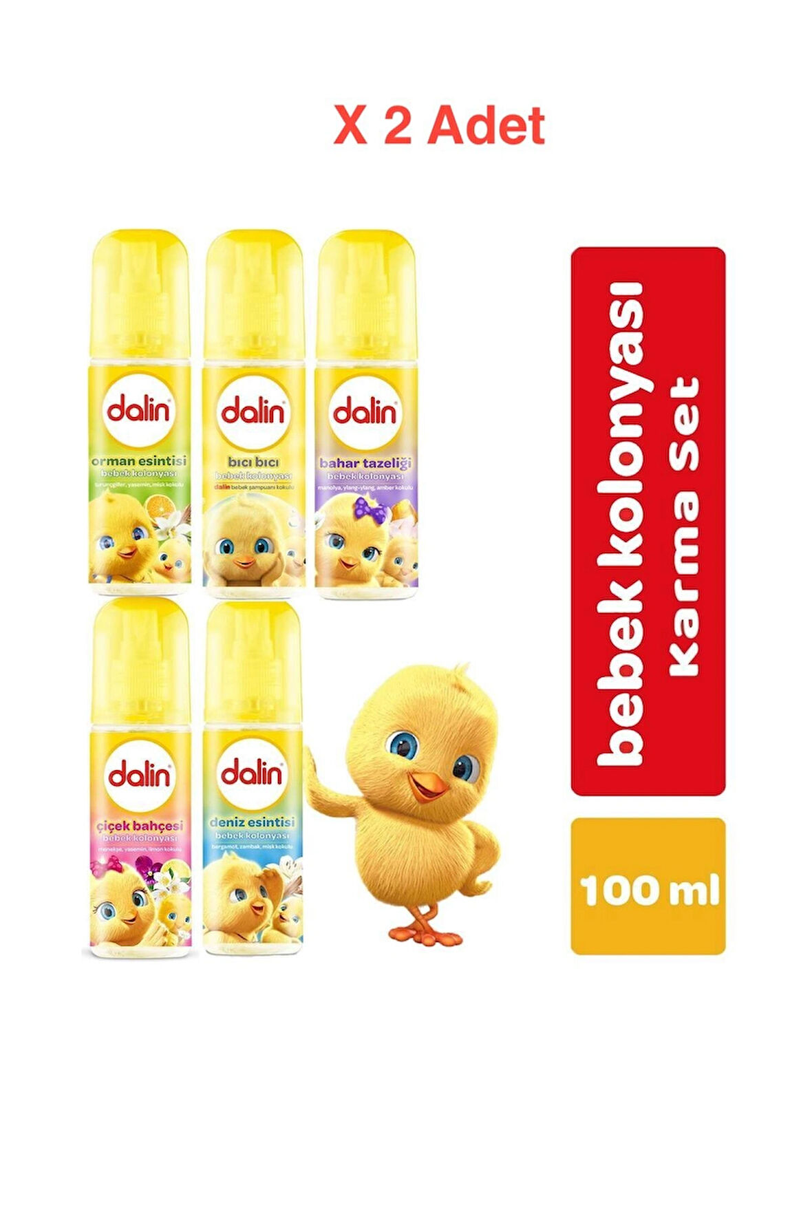 Dalin Bebek Kolonyası 5'li set x 2 adet