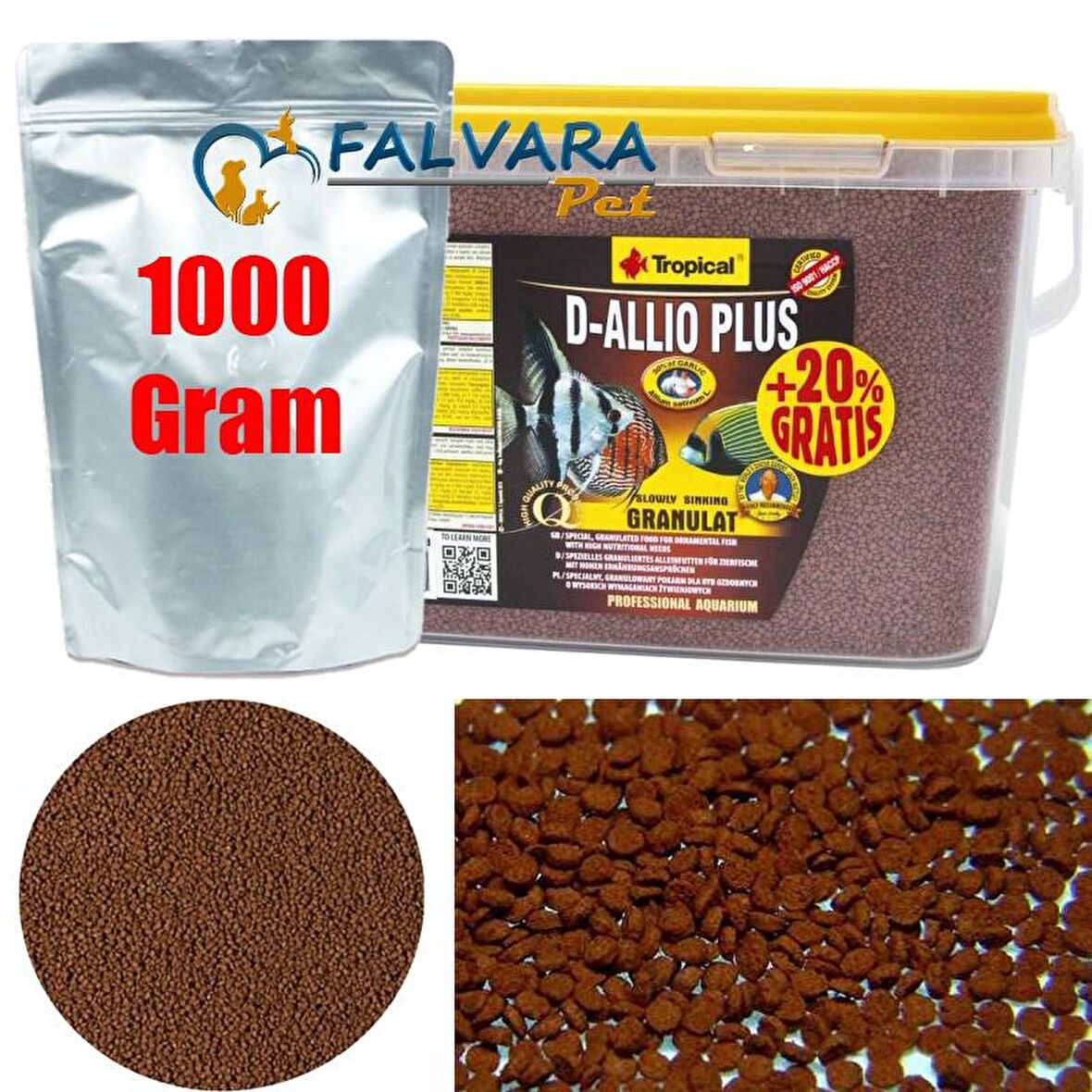 Tropical D-Allio Plus Gran 1000 Gram Kovadan Bölme Sarımsaklı Yem