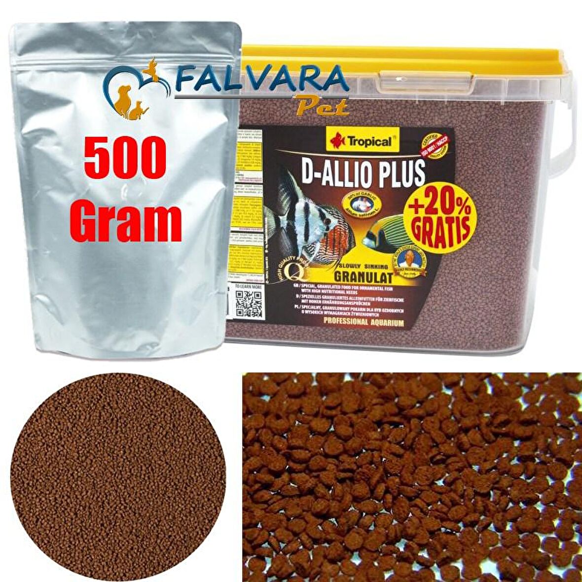 Tropical D-Allio Plus Gran 500 Gram Kovadan Bölme Sarımsaklı Yem