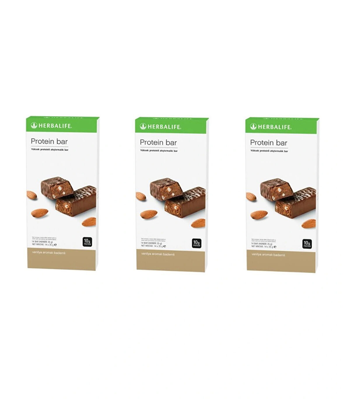 3 paket Vanilya Badem Aromalı Protein Bar 14’lü