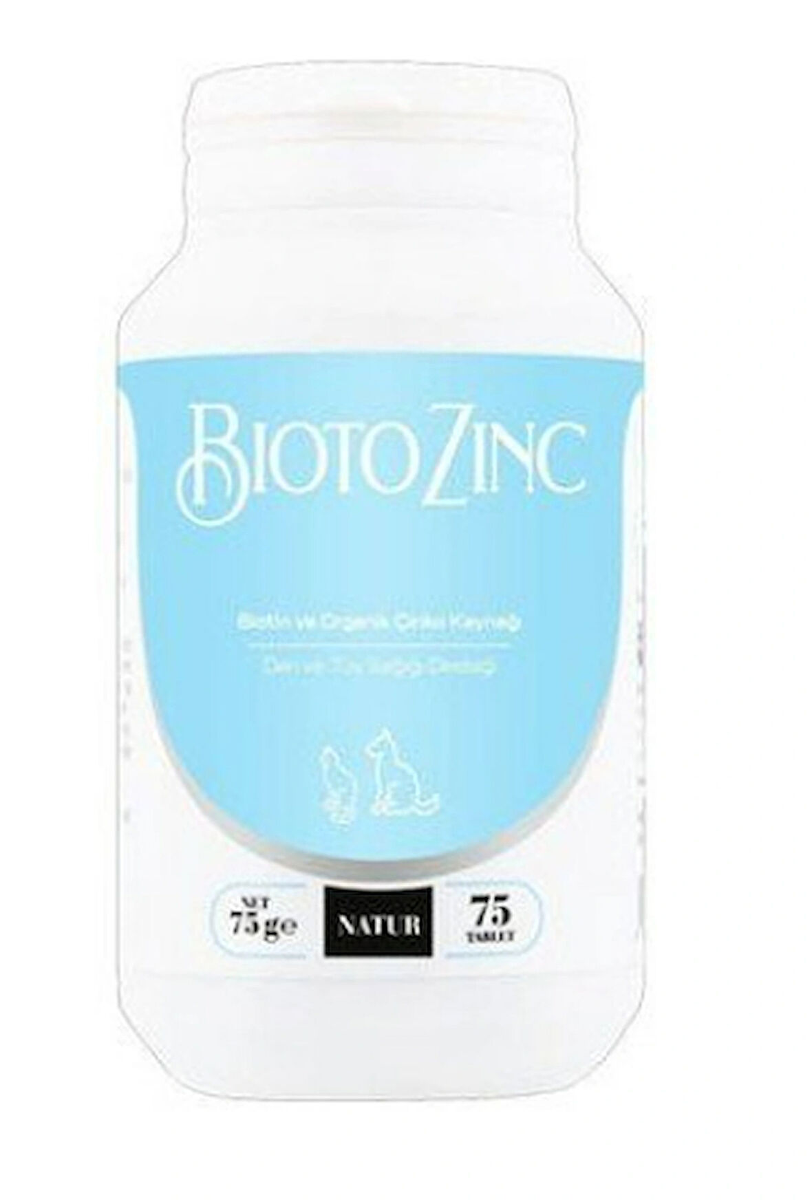 Natur Bioto Zinc 5 Mg Biotin Kedi&Köpek Deri Ve Tüy Sağlığı 75 Tablet