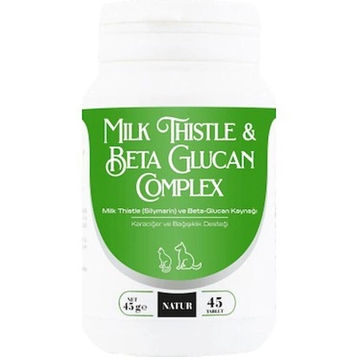 Natur Milk Thistle & Beta - Glucan Complex Destekleyici 45 Tablet 