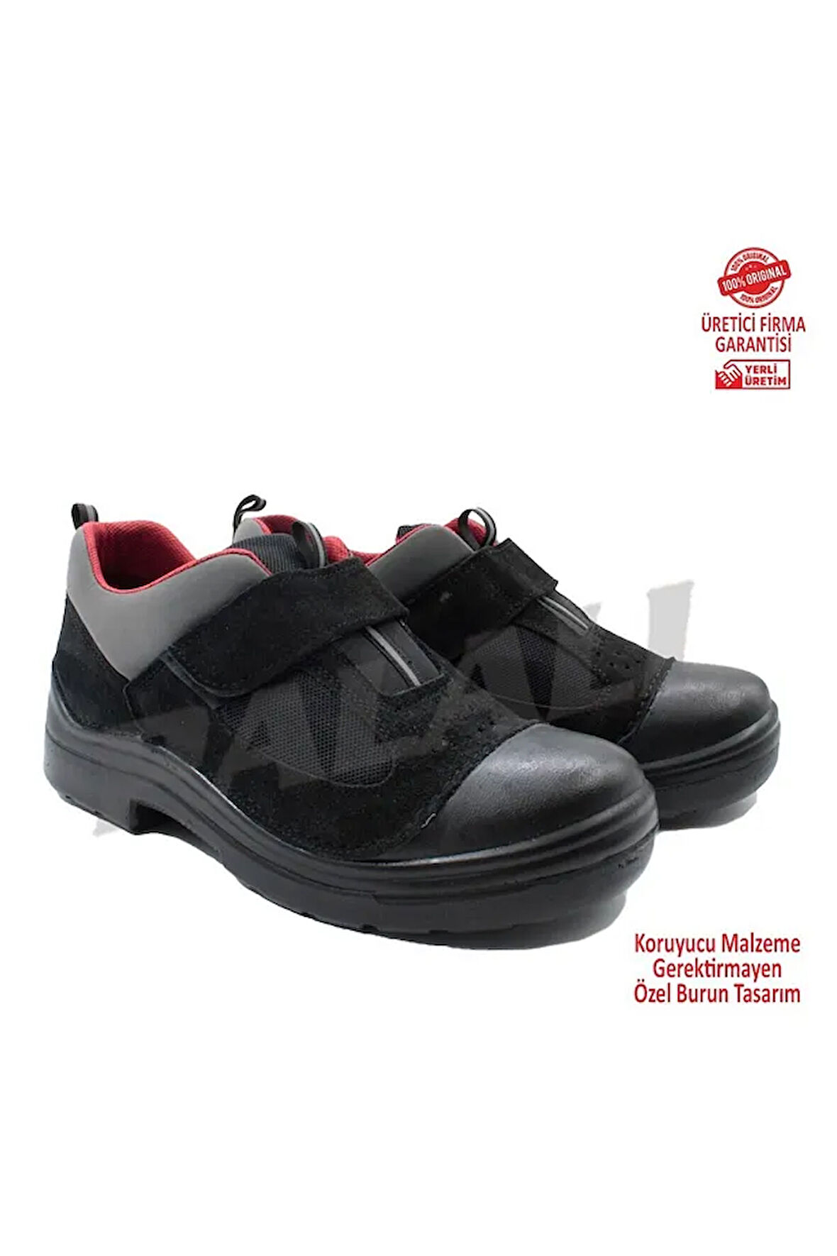 Palalı rahat hafif çelik burunsuz antistatik iş bahçe ayakkabısı