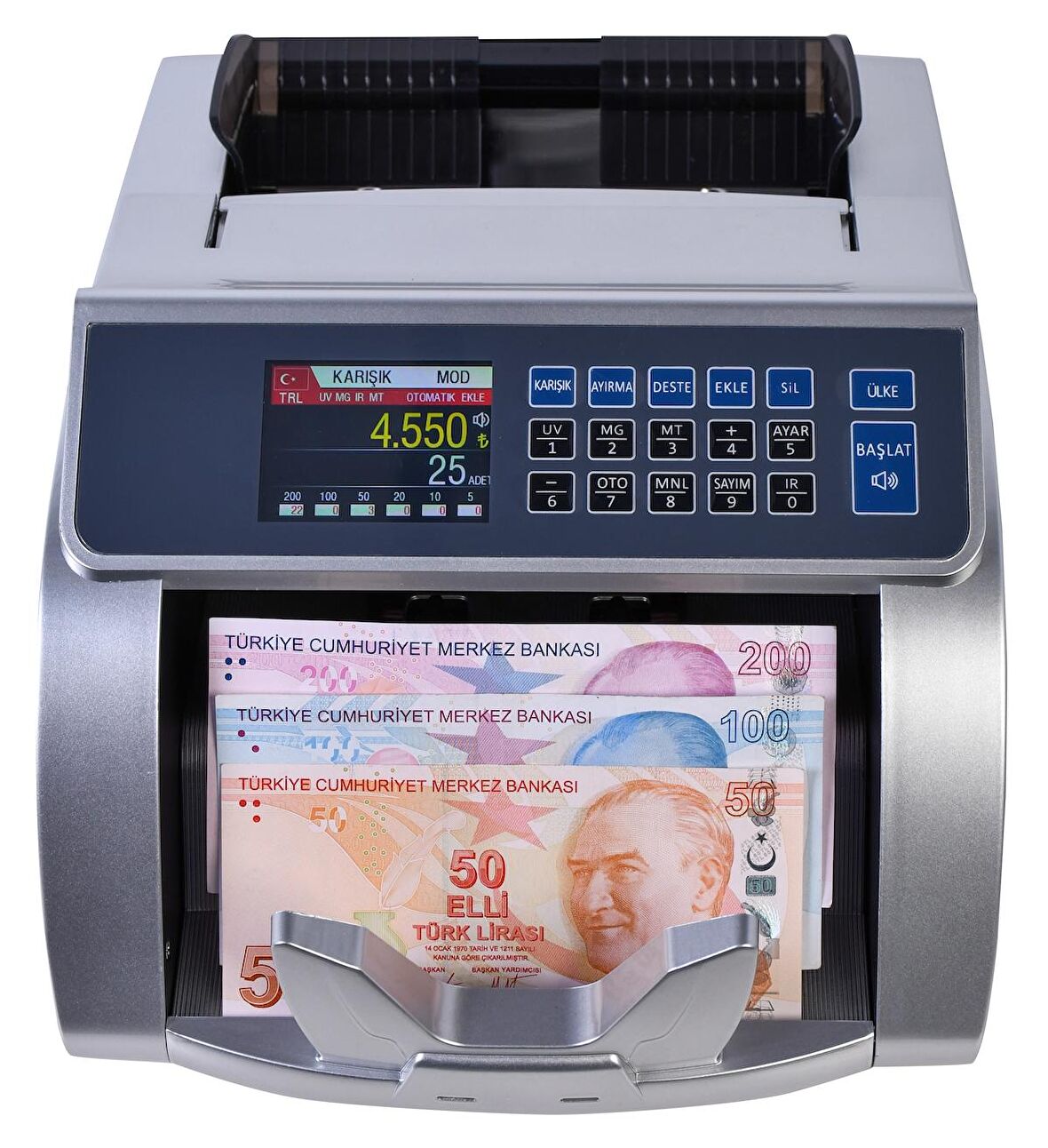 HMS-KAAN OFİS TİPİ TL KARIŞIK SAYIM PARA SAYMA MAKİNESİ (GÜNCELLENEBİLİR)