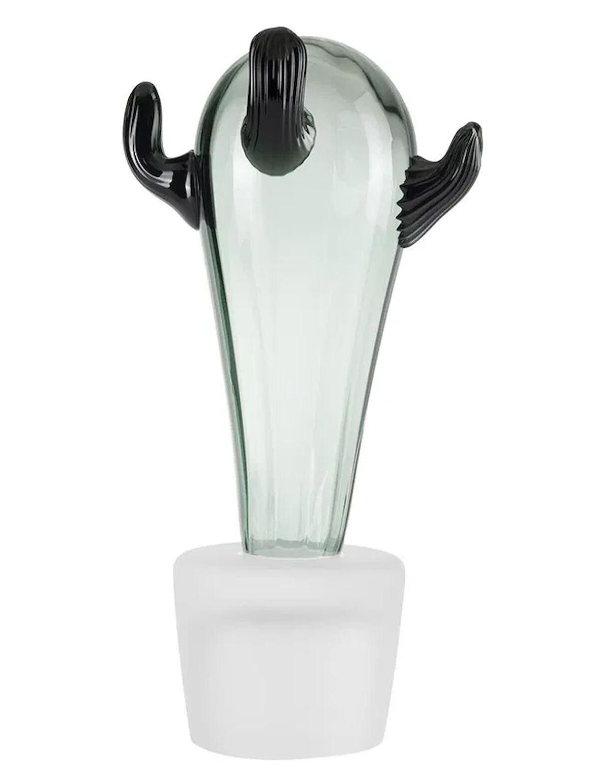Paşabahçe Kaktus Obje 24Cm Fume Yesılı