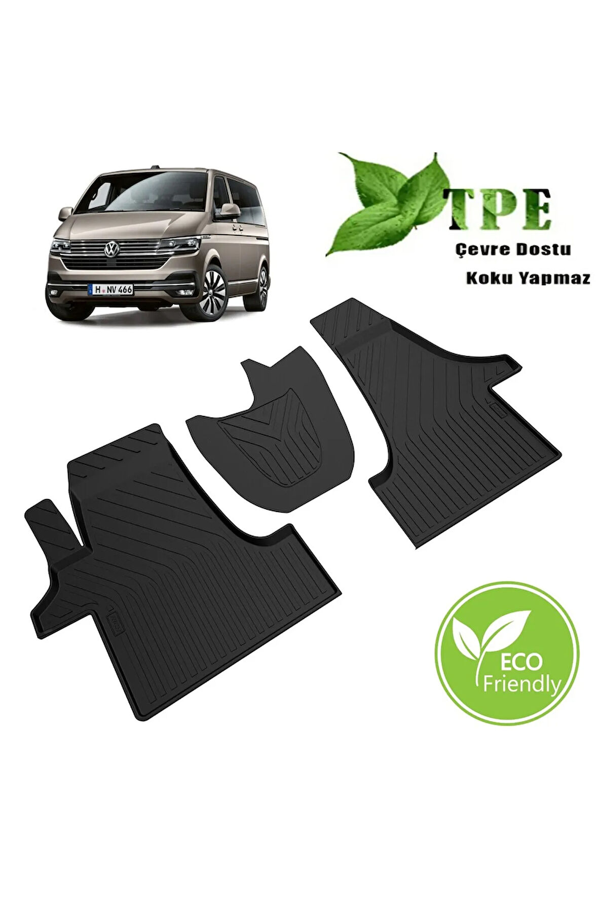 Transporter T5 T6 T7 Havuzlu Paspas Siyah Araca Özel 2003 Ve Sonrası Tüm Modeller Için