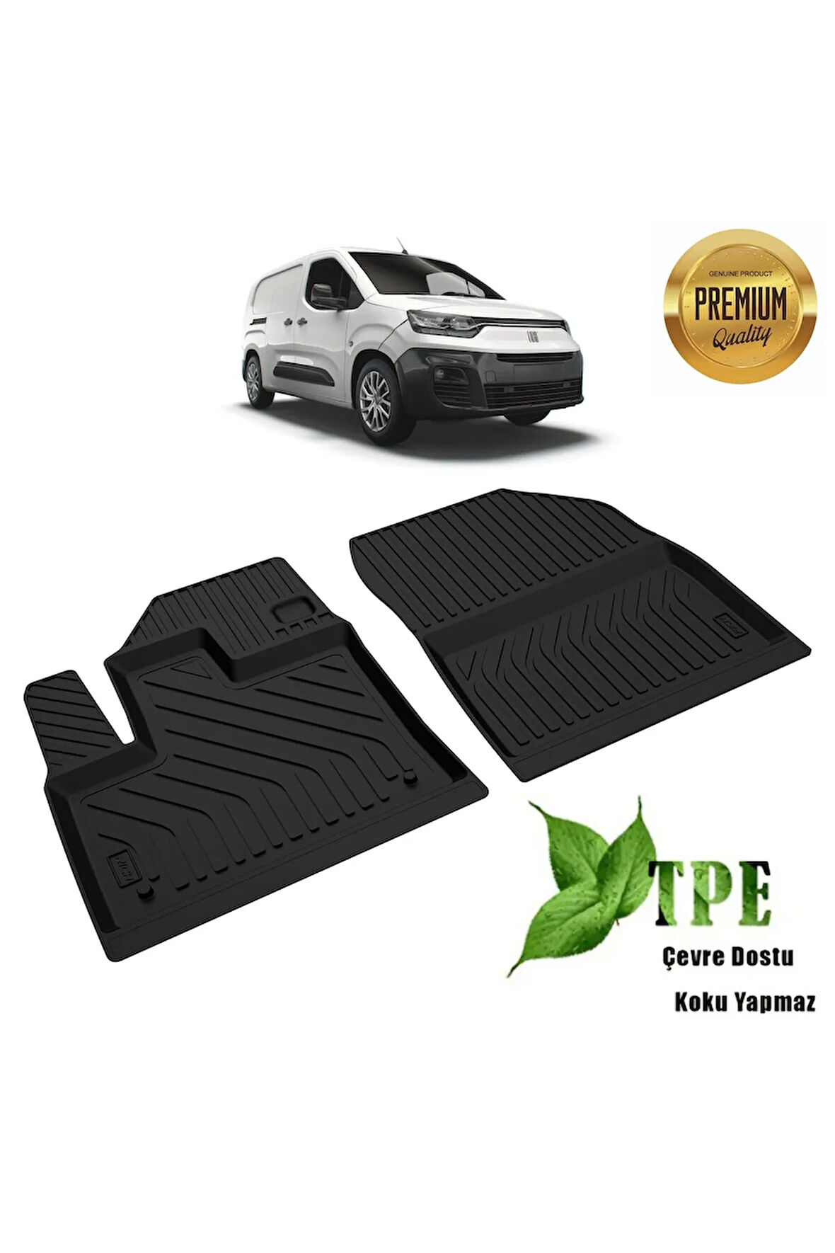 Fiat Yeni Doblo Havuzlu Paspas 2024 Model Ön Iki Paspas Yumuşak Yeni Doblo 2024
