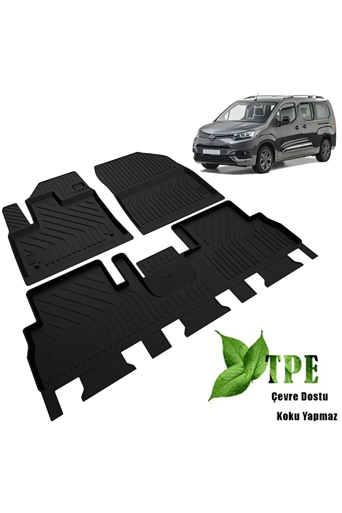 Toyota Proace City Havuzlu Paspas 2019 2020 2021 2022 2023 2024 Kokusuz Yumuşak