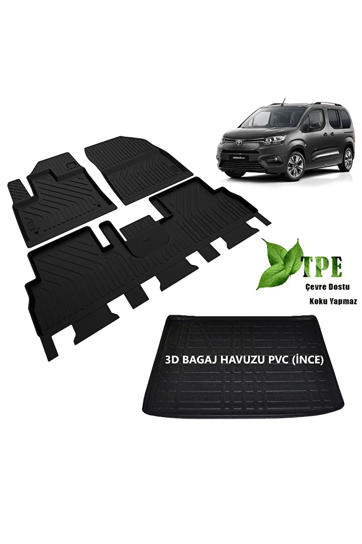Toyota Proace City Paspas Bagaj Havuzu Set 2021 2022 2023 2024