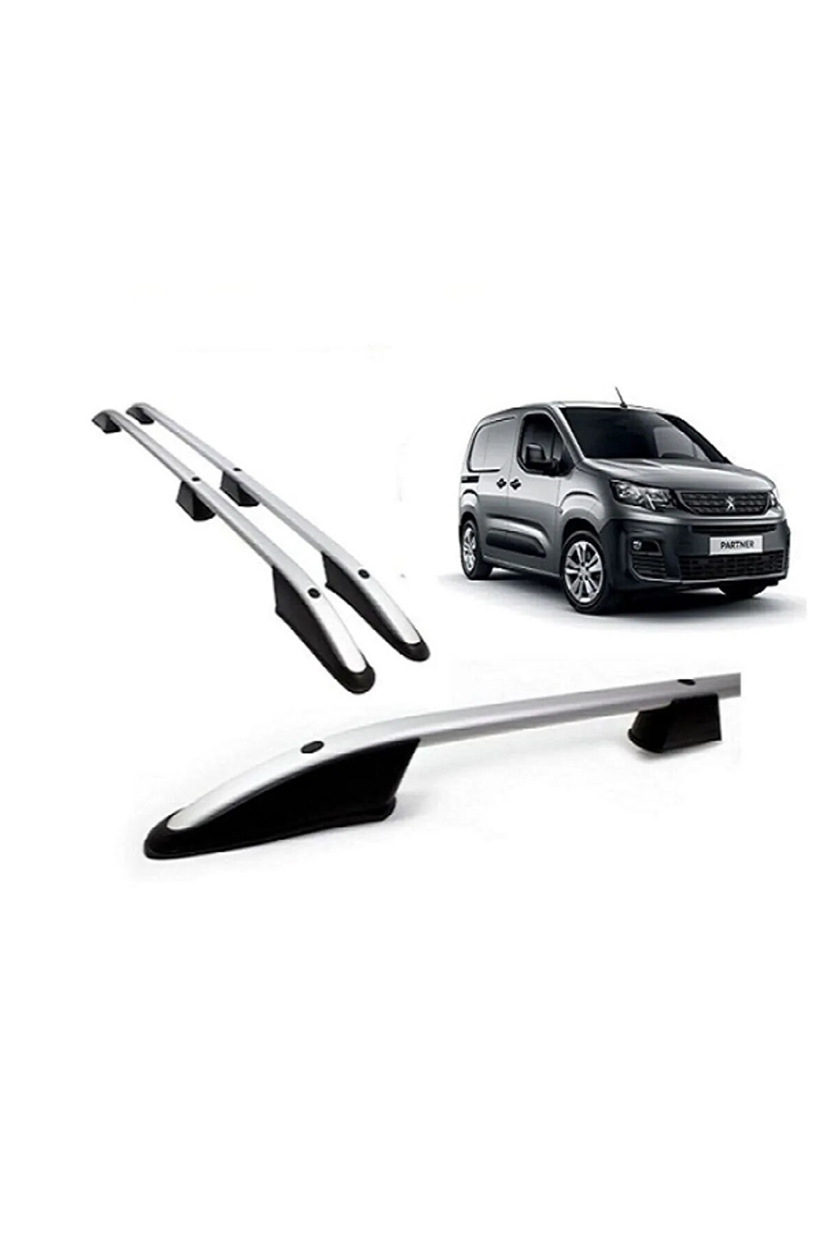 Peugeot Yeni Partner Tavan Çıtası 2019 2020 2021 2022 2023 Paslanmaz Aluminyum