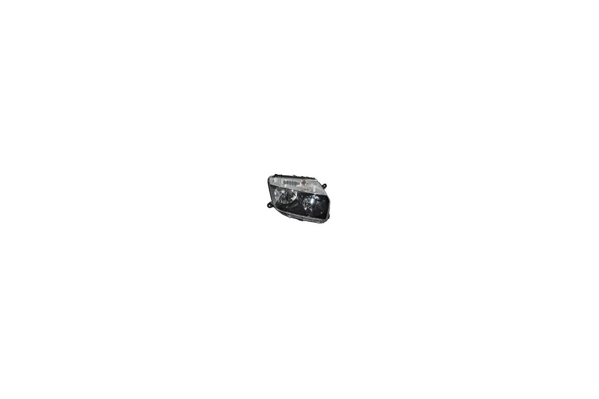 Dacia Duster 2010-2013 Sağ Far Siyah Çerçeveli Manuel Ayarlı