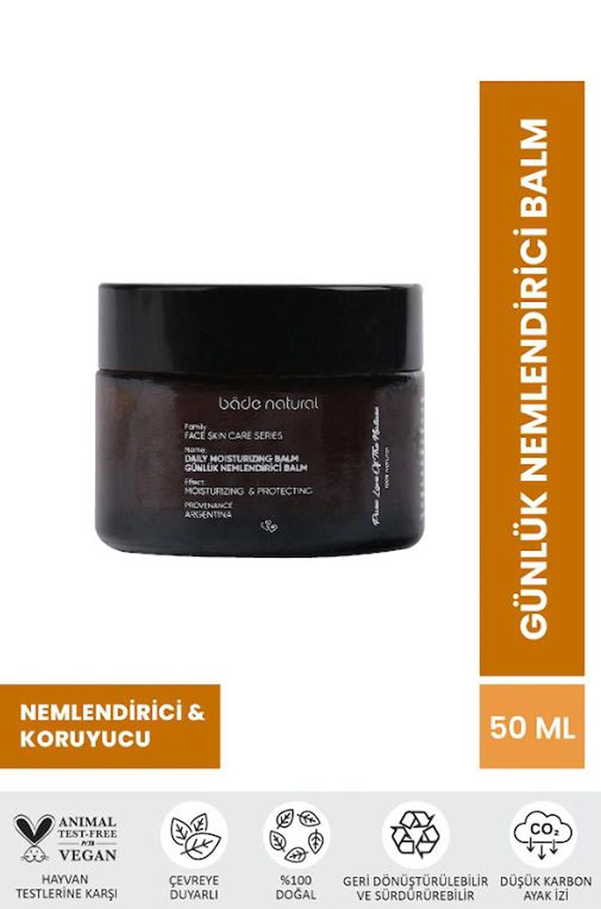 Bade Natural Günlük Nemlendirici ve Koruyucu Balm 50 ml