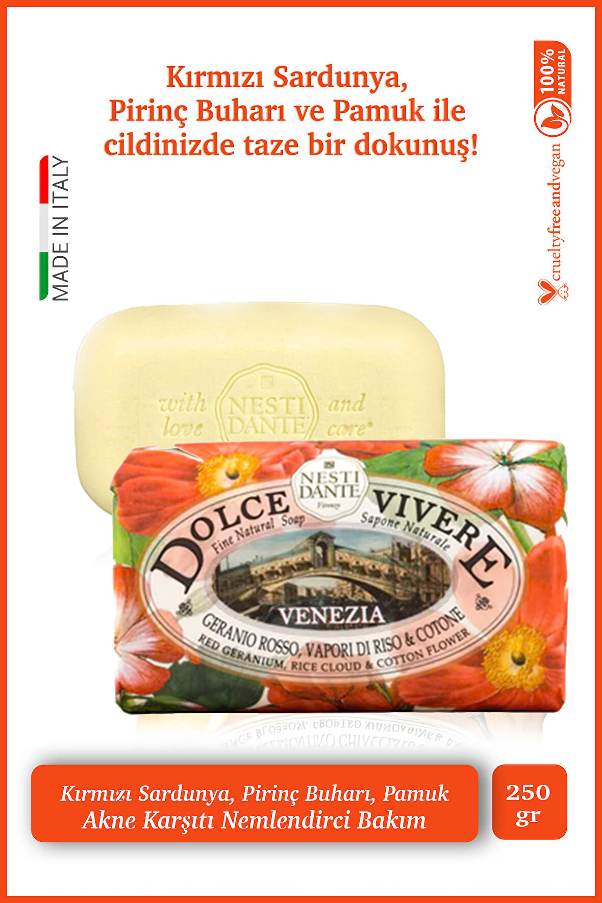 Sabun Dolce Vivere Venezia Vegan Bakım 250 g