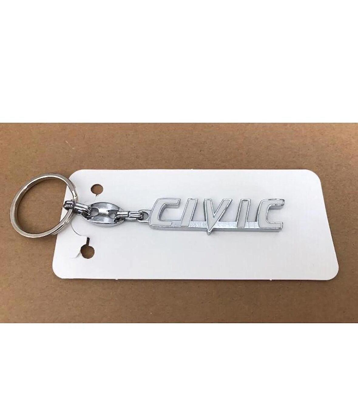 Honda Civic Fc5 Fd6 Fb7 Anahtarlık Metal Çift Yönlüdür 1 Adet Beyaz Renk