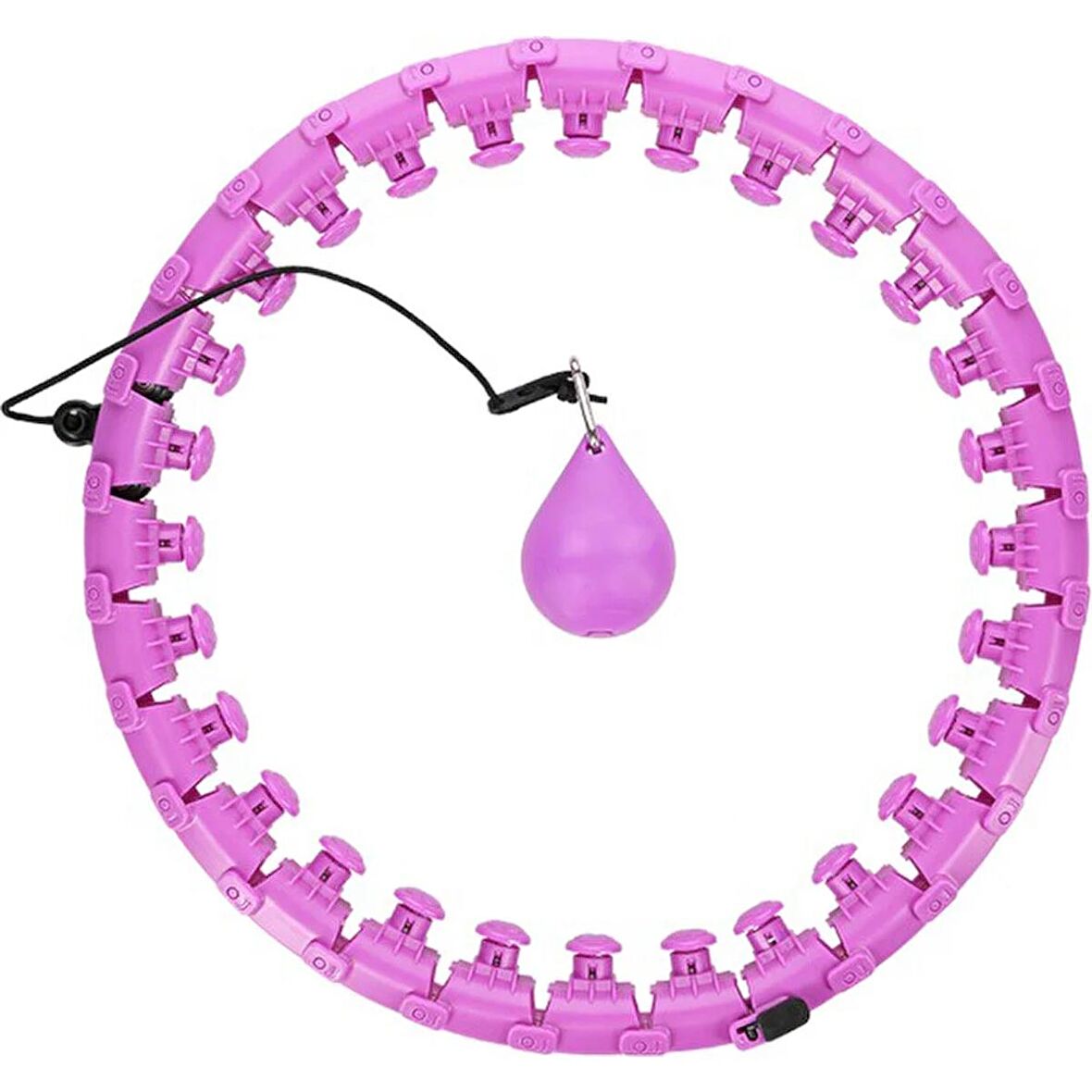 Masajlı Hula Hoop Egzersiz Halkası - Egzersiz Çemberi - Bel Bölgesi Ayarlanabilir - Hulahop