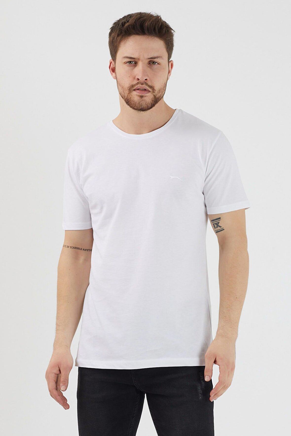 Slazenger SANDER I Erkek T-Shirt Beyaz