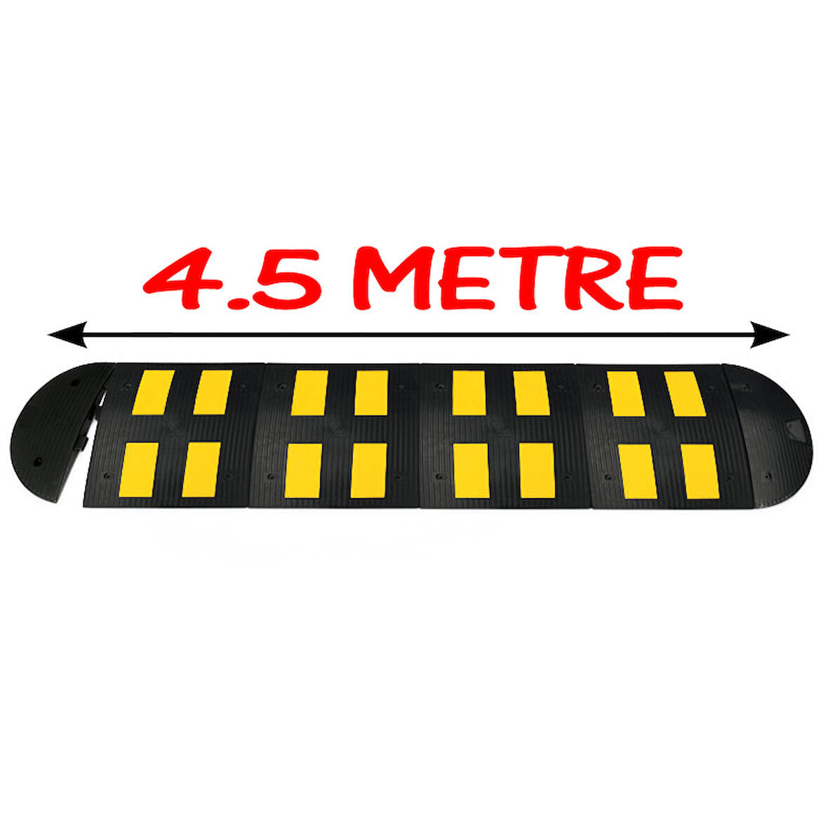 Kauçuk Kasis Yol Kasisi Hız Kesici Kasis Kauçuk Şaseli Kasis 4.5 Metre (50x50 cm)