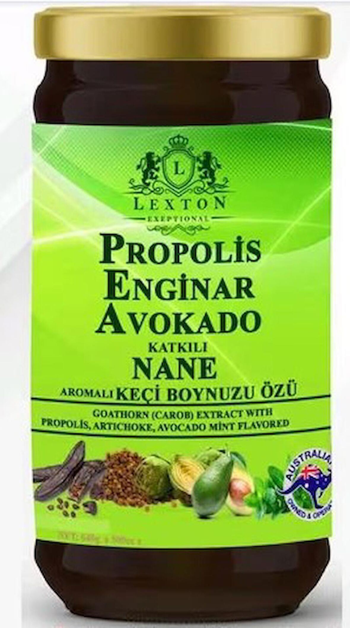 Lexton Enginar Avokado Katkılı Nane Keçi boynuzu Pekmezi 640 G 8680713317682