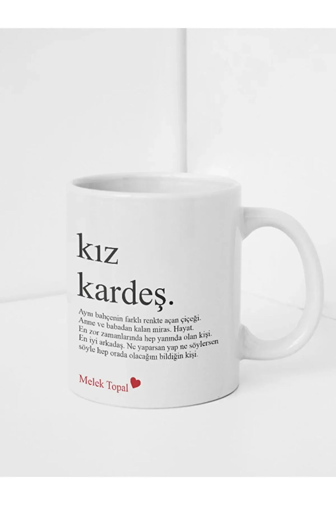 Kız Kardeş Temalı Kişiye Özel Tasarımlı Kupa Bardak