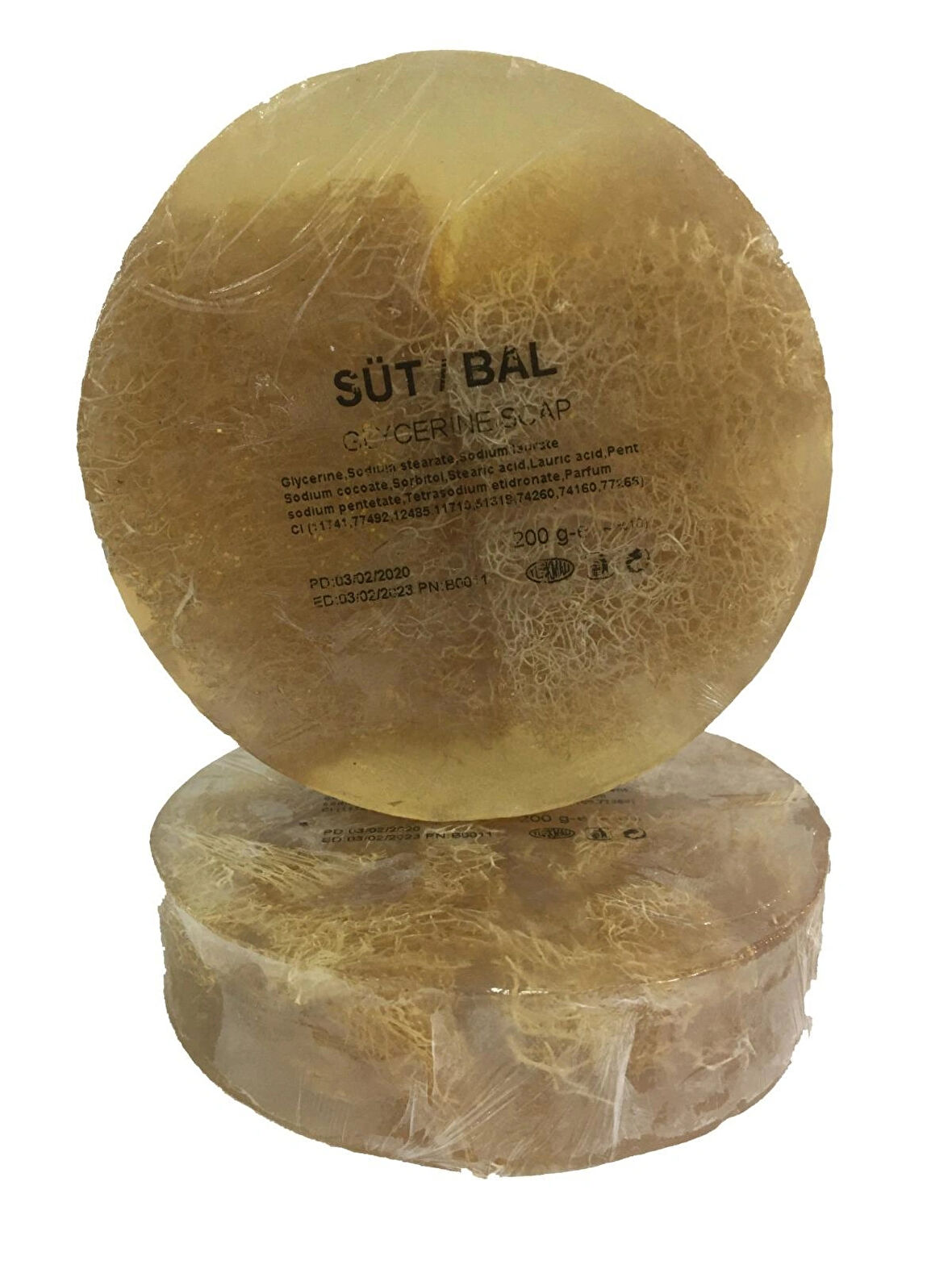 Süt-Bal Sabunu - Kabak Lifli Gliserinli  200 Gr