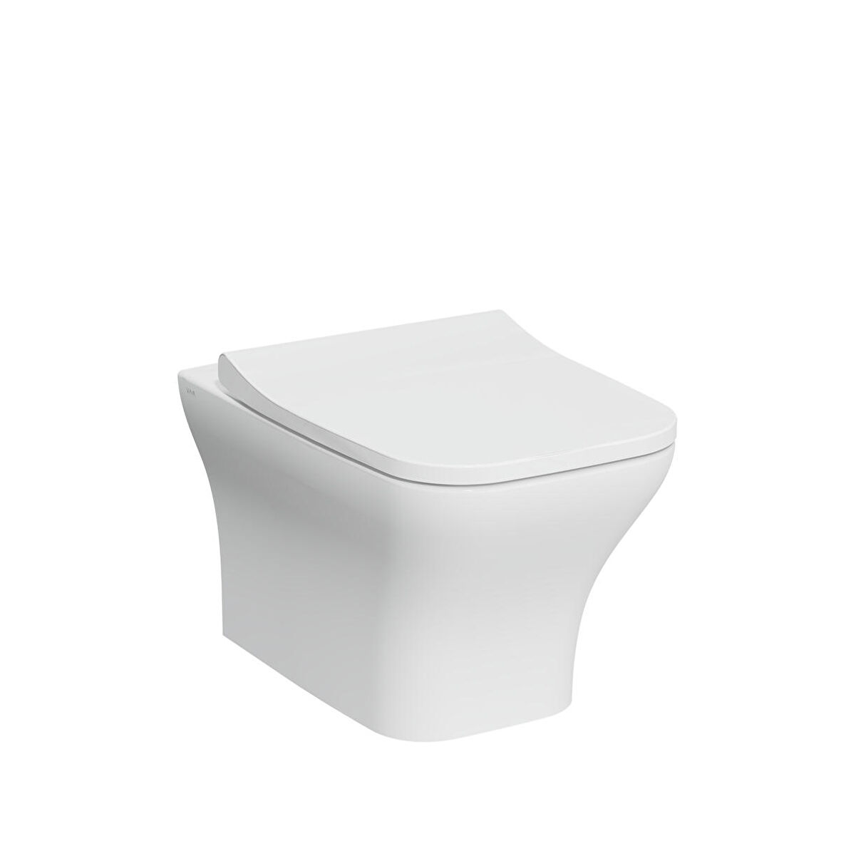 VitrA Ardea 7484B003-6344 Square Smoothflush Asma Klozet-Kapak Seti, Beyaz