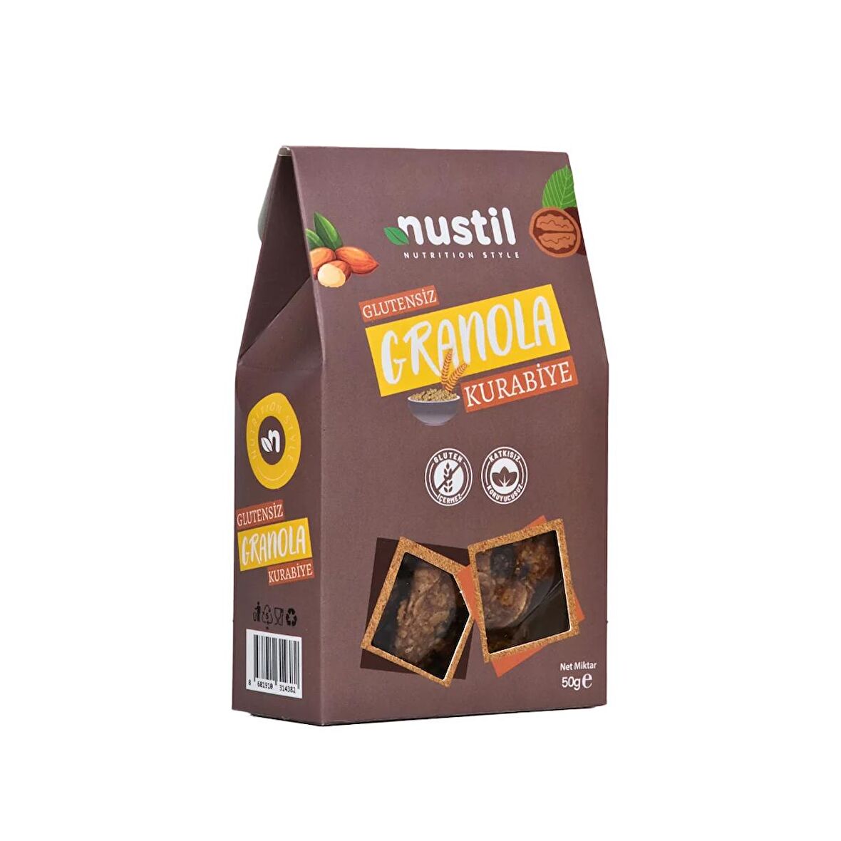 NUSTİL Glutensiz Granola Kurabiye 50g