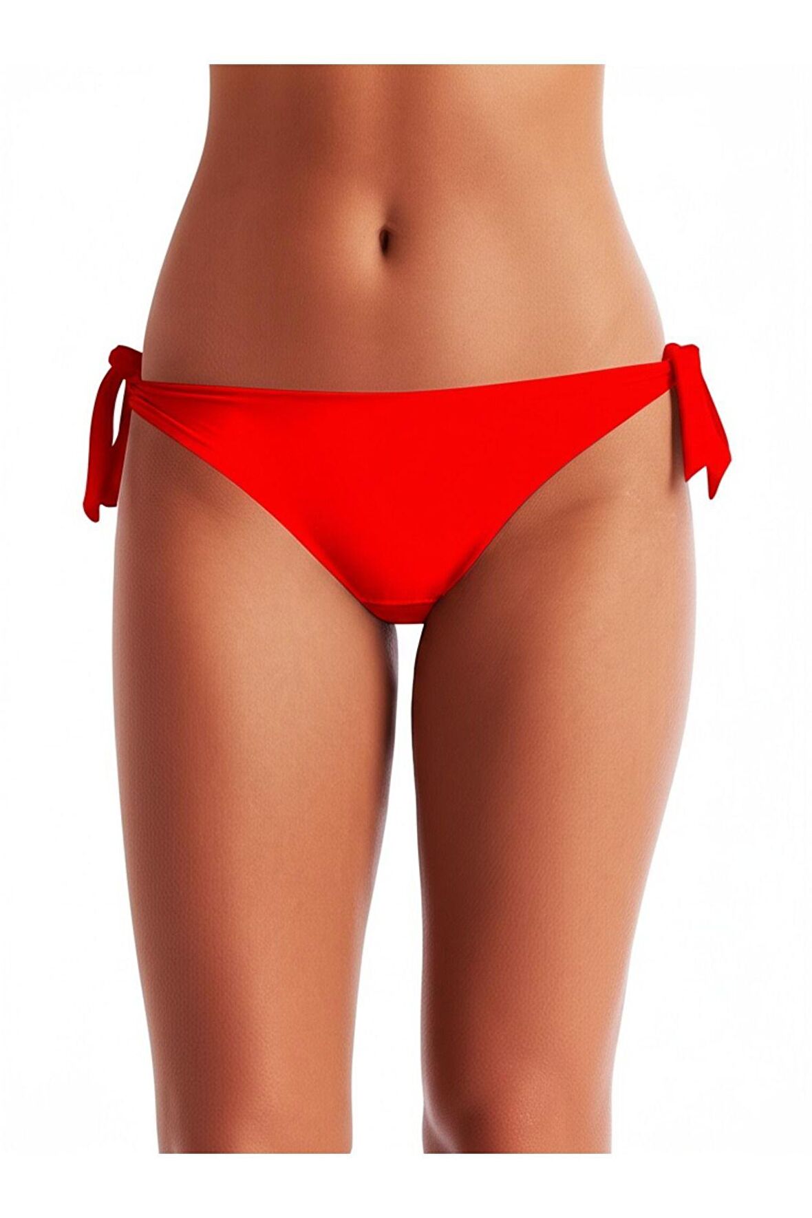 Kırmızı Kalın İp Bağcıklı Bikini Altı