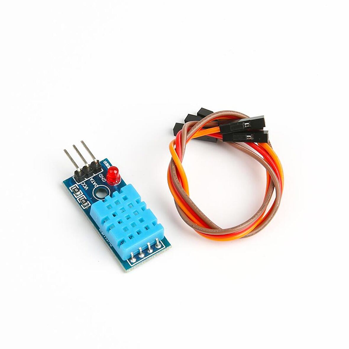 DHT11 Sıcaklık ve Nem Sensör Modülü (LED'li)