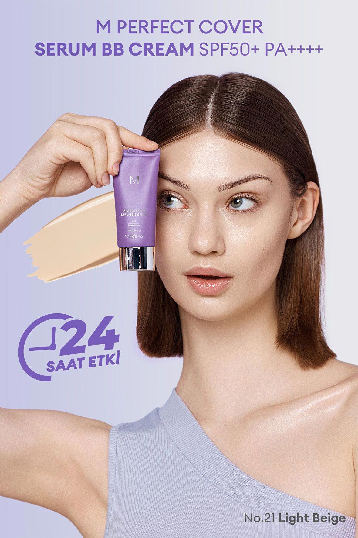 Yaşlanma Karşıtı Bakım ve Aydınlık Görünüm Sunan M Perfect Cover Serum BB Cream (No:21)