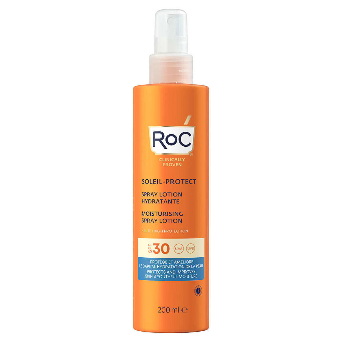 Roc Soleil-Protect 30 Faktör Nemlendirici Tüm Cilt Tipleri İçin Renksiz Güneş Koruyucu Losyon 200 ml