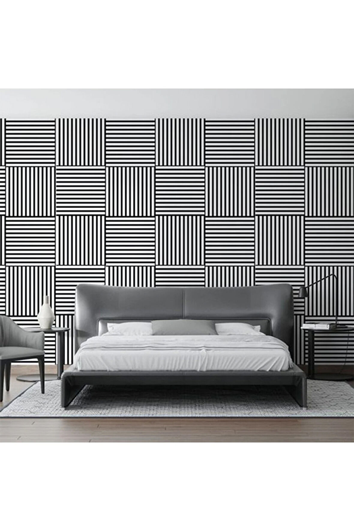 Beyaz 40x40 cm Yeni Nesil Akustik Ahşap Duvar Paneli