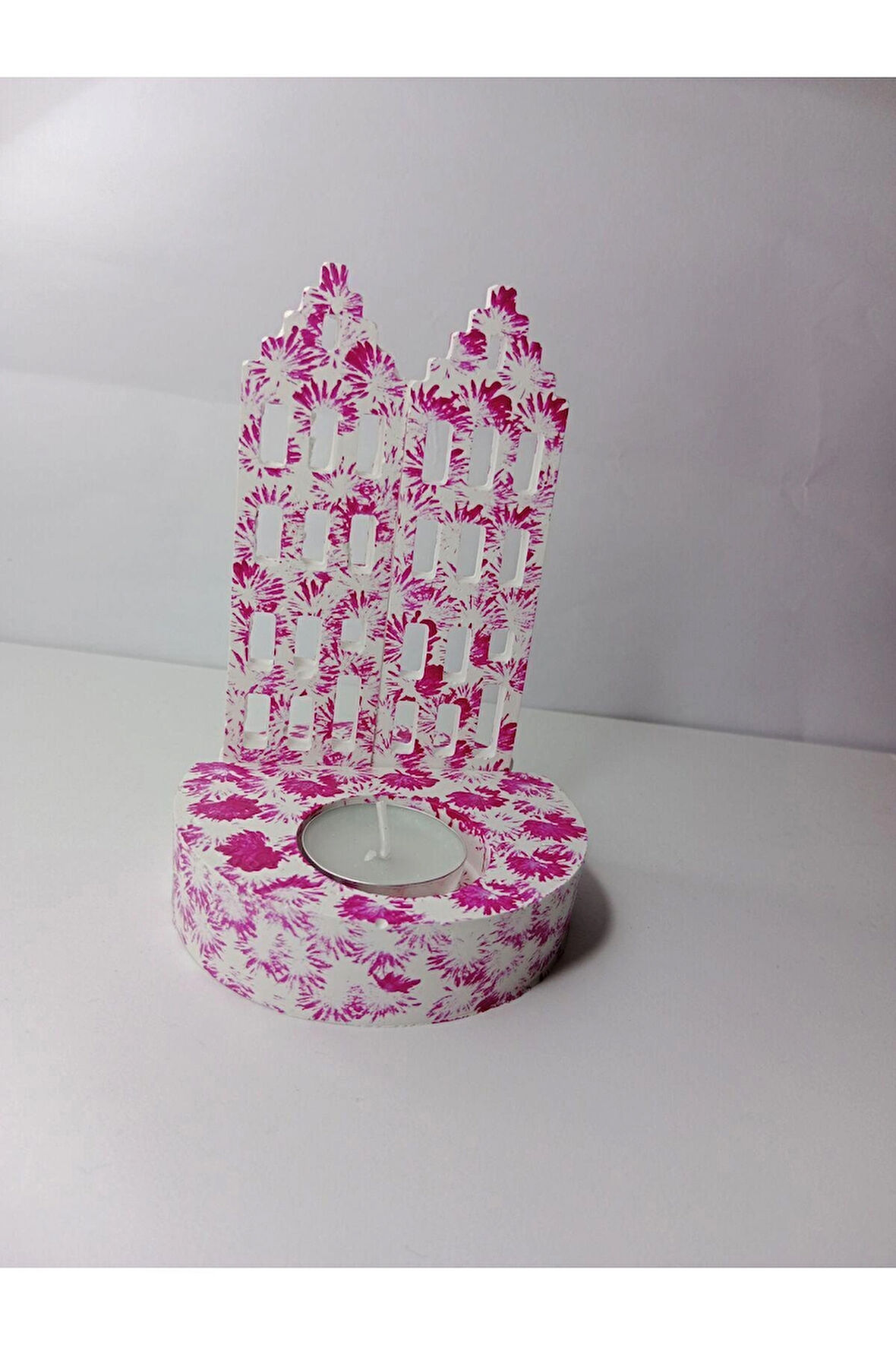 Pembe Beyaz Dekoratif Ev Mumluk Süs Eşyası Biblo Hediyelik