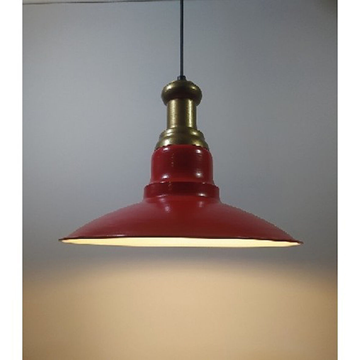 Mylights Kırmızı Vintage Metal Sarkıt Avizeler Mylights Sarkıt Avizeler