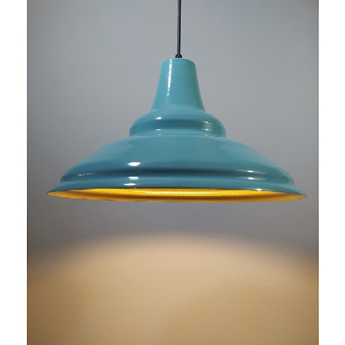 Mylights Turkuaz Metal Sarkıt Vintage Sarkıt Mylights Turkuaz Metal Sarkıt