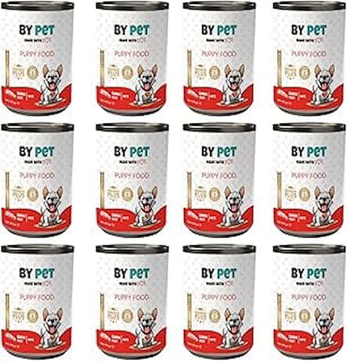 bypet Yavru Köpekler İçin Dana Etli Konserve Yaş 415 gr x 12 Adet